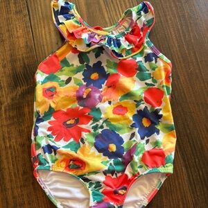 bella bliss Colorful Floral Kids Swim One Piece excellent!!